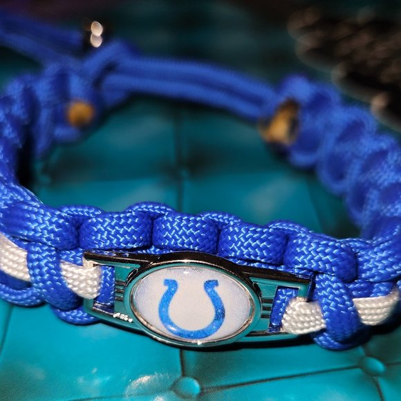 New Handmade Para-cord Indianapolis Colts Bracelet Unisex - Picture 1 of 1